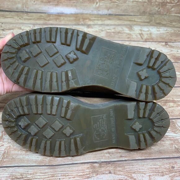 Dr Martens Brown Leather Brogue Shoes 3989 / 34 UK 6 - Made in England - Picture 4 of 14